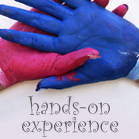 Hands-on experience at montessori house